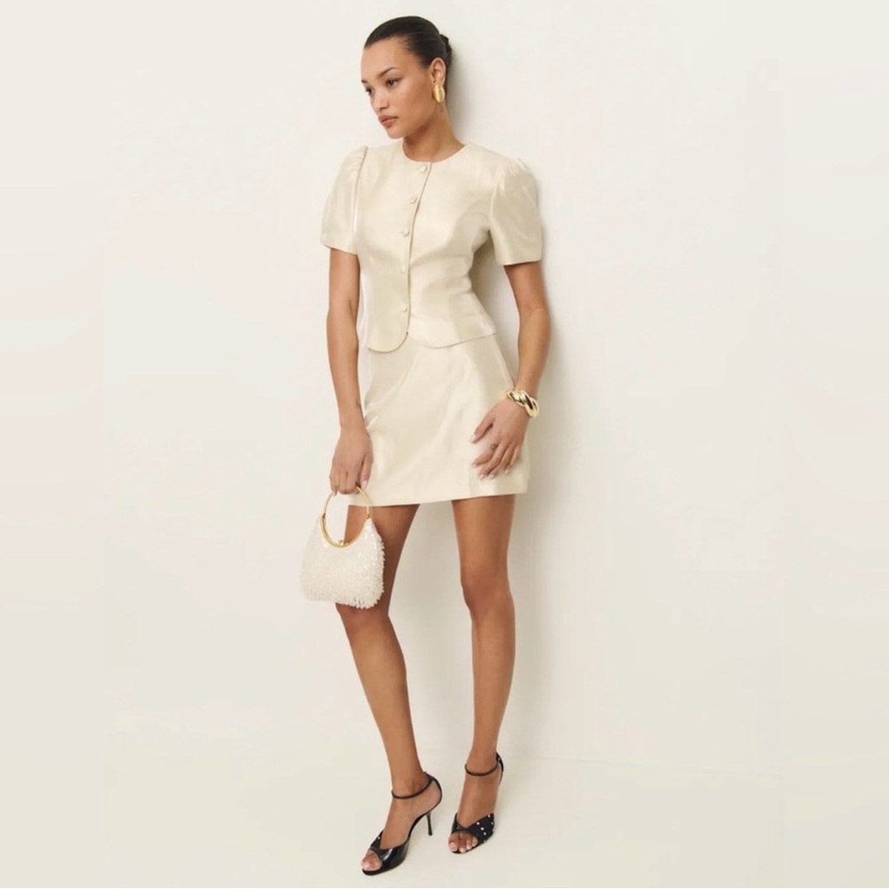 Reformation Mika Two Piece Set in Cream